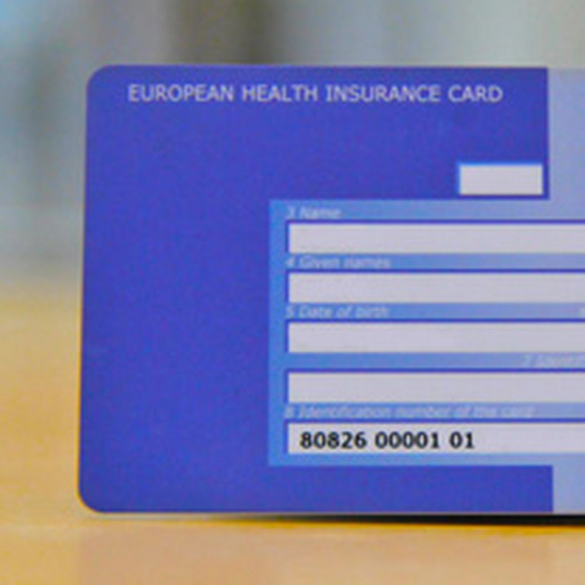 European Health Insurance Card NHS - Free Health Care System